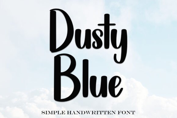 Dusty Blue Font - Featured Image
