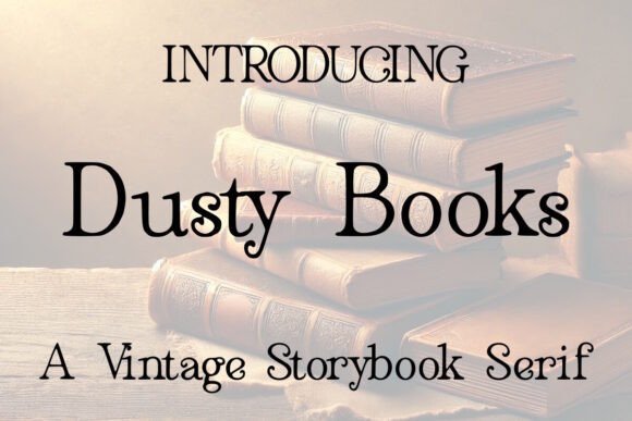 Dusty Books Font - Featured Image