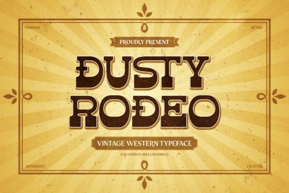 Dusty Rodeo Font - Featured Image
