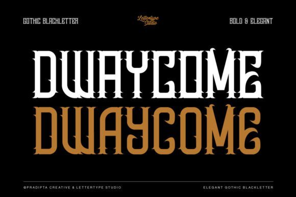 Dwaycome Font - Featured Image