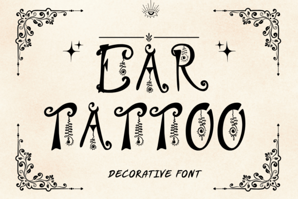 Ear Tattoo Font - Featured Image