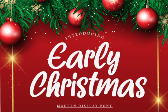 Early Christmas Font - Featured Image