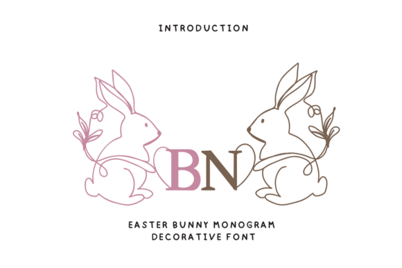 Easter Bunny Monogram Font - Featured Image