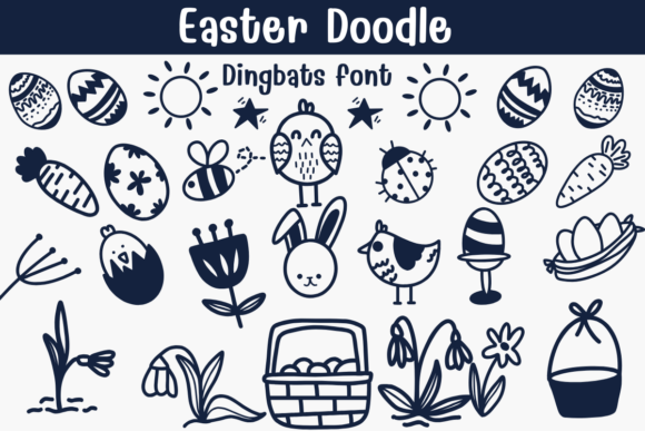 Easter Doodle Font - Featured Image