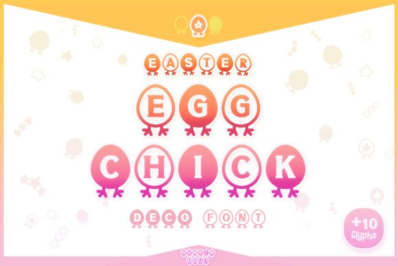 Easter Egg Chick Font - Featured Image