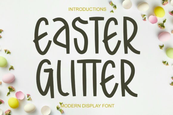 Easter Glitter Font - Featured Image