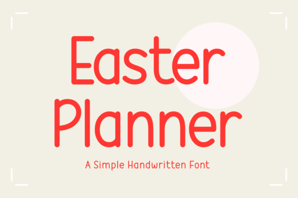 Easter Planner Font - Featured Image