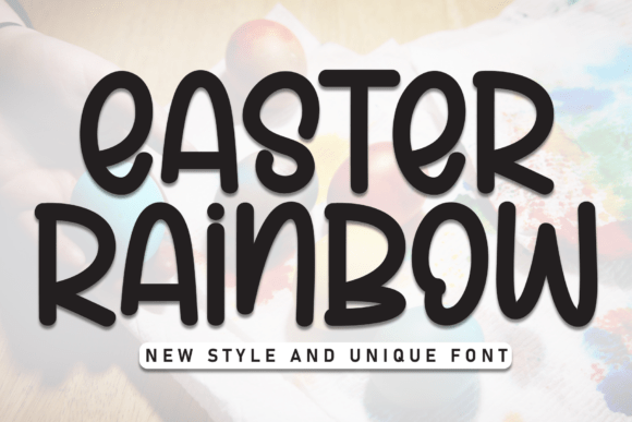Easter Rainbow Font - Featured Image