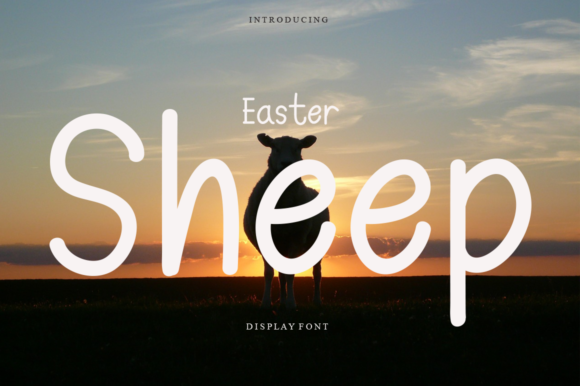 Easter Sheep Font - Featured Image