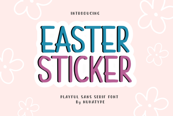Easter Sticker Font - Featured Image