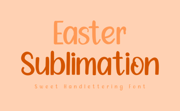 Easter Sublimation Font - Featured Image