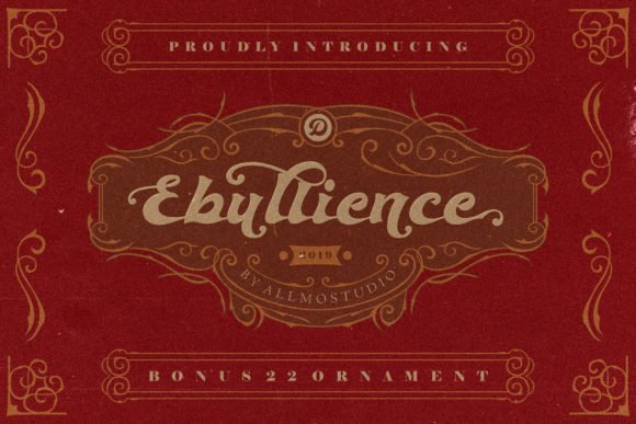 Ebullience Font - Featured Image