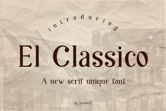 El Classico Font - Featured Image