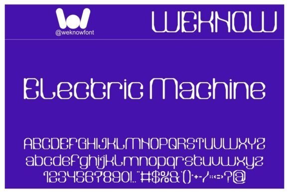 Electric Machine Font - Featured Image