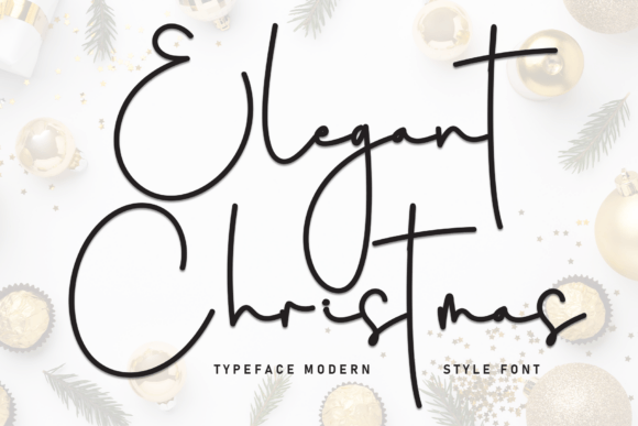 Elegant Christmas Font - Featured Image