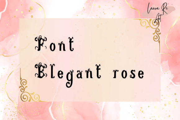 Elegant Rose Font - Featured Image