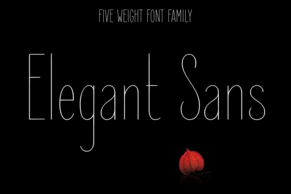 Elegant Sans Font - Featured Image