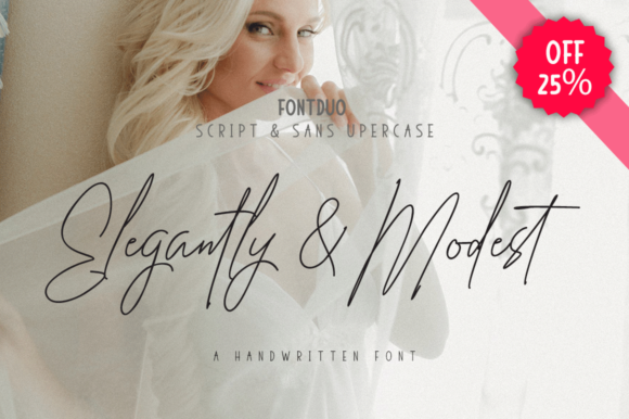 Elegantly & Modest Duo Font - Featured Image