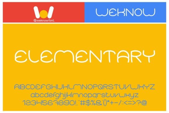 Elementary Font - Featured Image