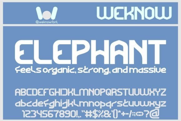 Elephant Font - Featured Image