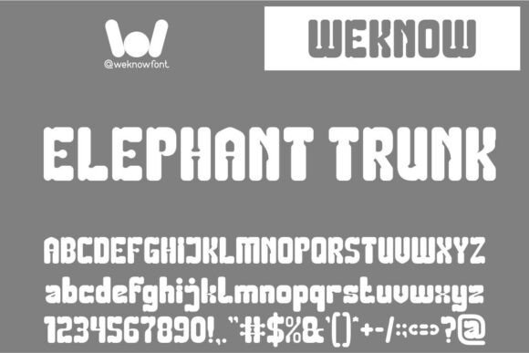 Elephant Trunk Font - Featured Image