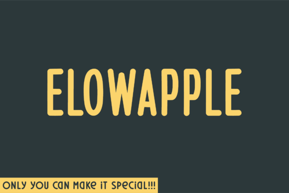 Elowapple Font - Featured Image