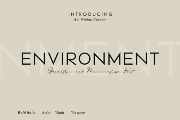 Environment Font - Featured Image