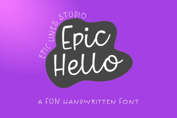 Epic Hello Font - Featured Image