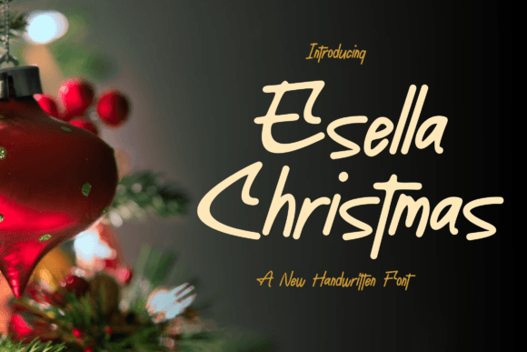 Esella Christmas Font - Featured Image