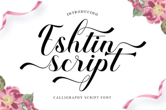 Eshtin Script Font - Featured Image