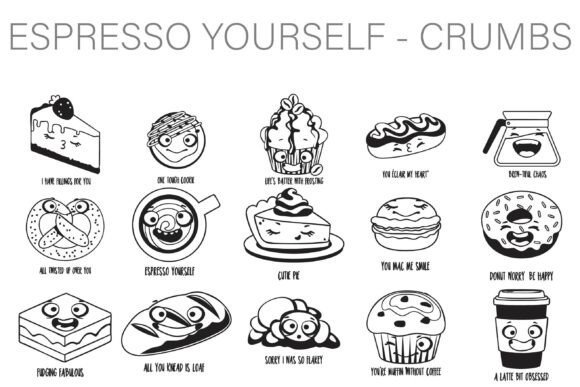 Espresso Yourself Crumbs Dingbats Font - Featured Image