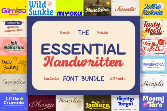 Essential Handwritten Bundle Font - Featured Image