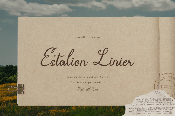 Estalion Linier Font - Featured Image