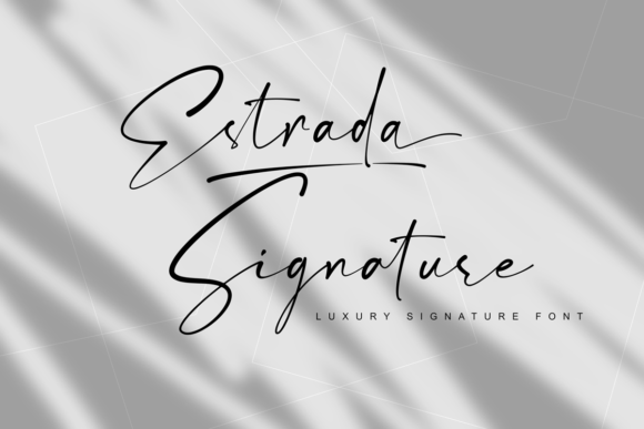 Estrada Signature Font - Featured Image