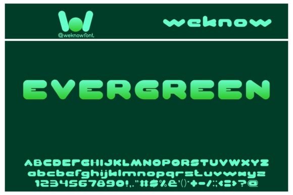 Evergreen Font - Featured Image