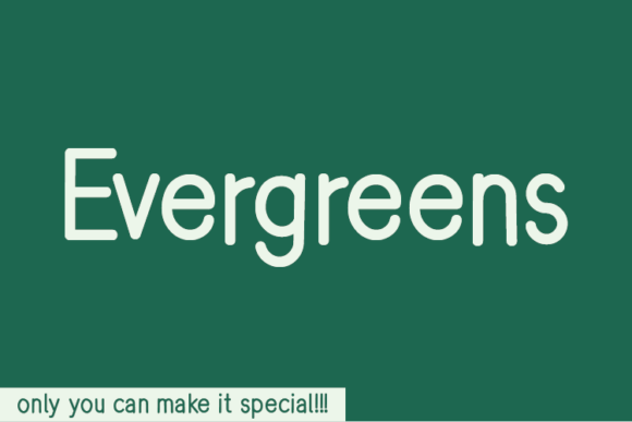 Evergreens Font - Featured Image