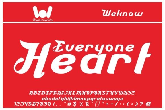 Everyone Heart Font - Featured Image