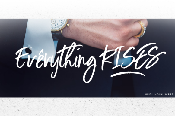 Everything Rises Font - Featured Image