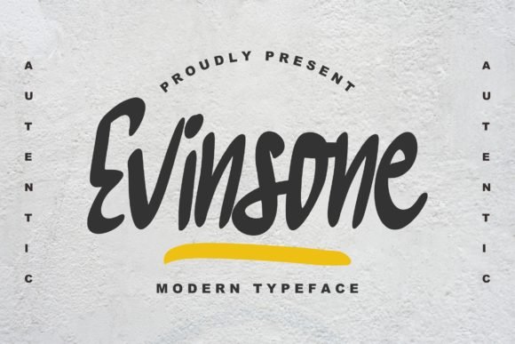 Evinsone Font - Featured Image
