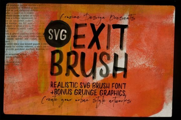 Exit Brush Font - Featured Image
