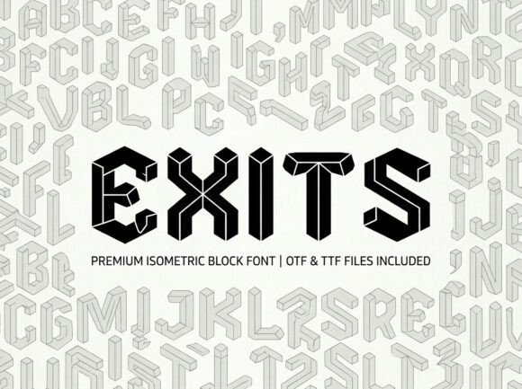 Exits Font - Featured Image