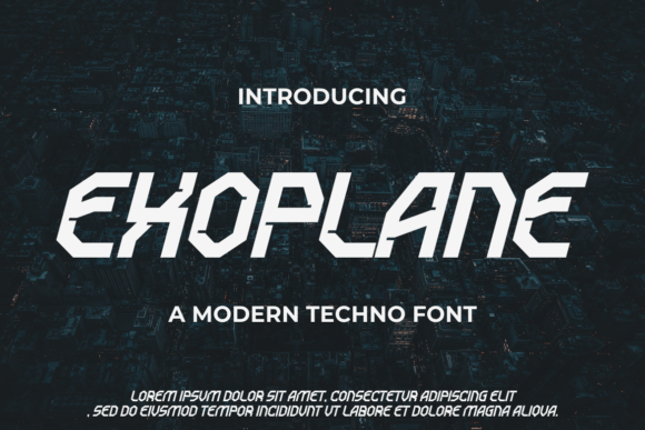 Exoplane Font - Featured Image