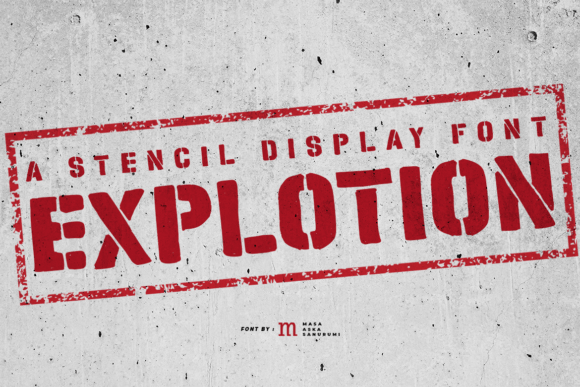Explotion Font - Featured Image