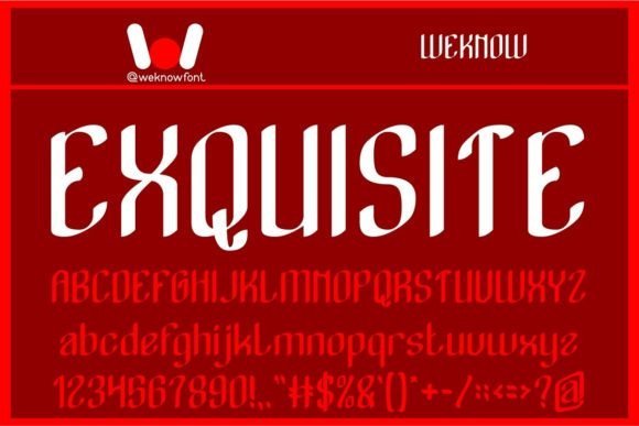 Exquisite Font - Featured Image