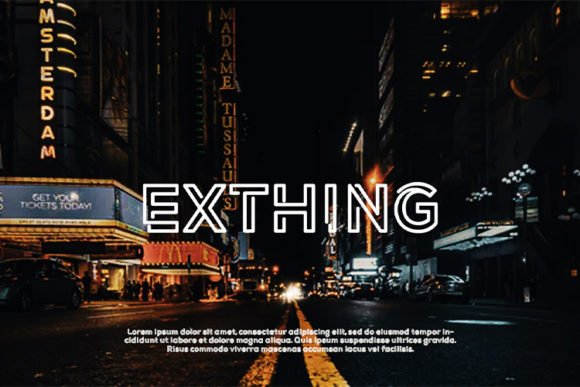 Exthing Font - Featured Image