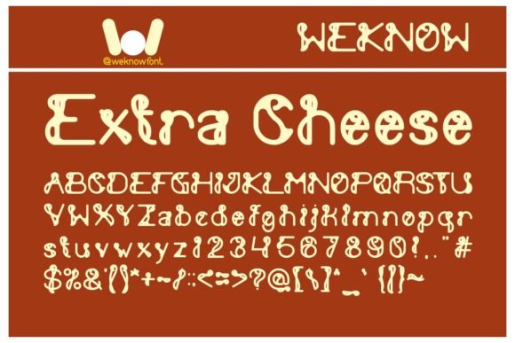 Extra Cheese Font - Featured Image