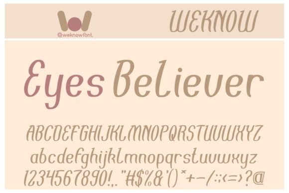Eyes Believer Font - Featured Image