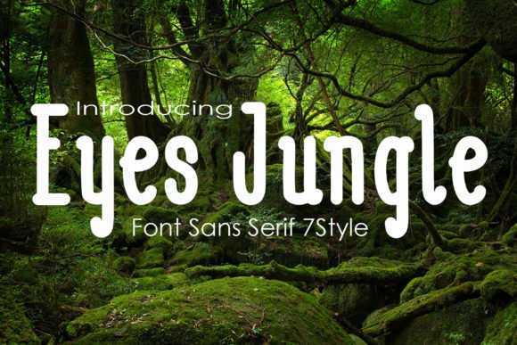 Eyes Jugle Font - Featured Image