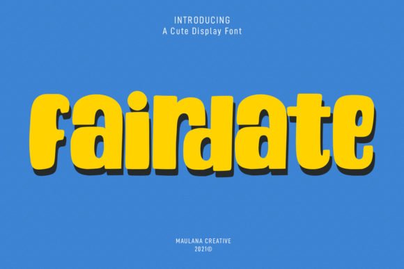 Fairdate Font - Featured Image