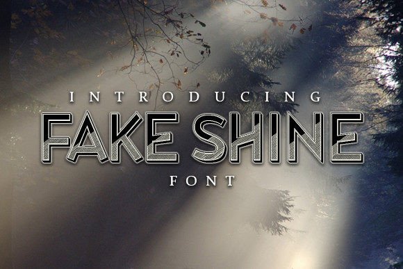 Fake Shine Font - Featured Image